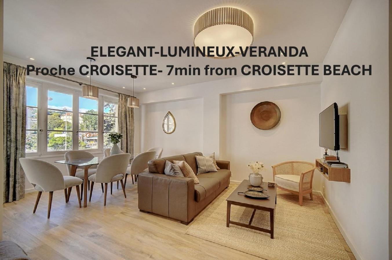 Magnifique 3 Pieces Renove Cannes Centre 'Banane' Avec Veranda ! A2B88 מראה חיצוני תמונה
